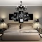 Black and White Rock Band posters Multi Panel Canvas Wall Art Bedroom Decoration