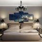 Multi 5 Panels Canvas Original Lone Wolf Painting Animal Posters Wall Art Decor
