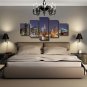 Multi 5 Panels Canvas Wall Art City Night Scape Painting Print Poster Home Decor