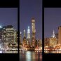 Multi 5 Panels Canvas Wall Art City Night Scape Painting Print Poster Home Decor