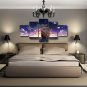 Seascapes Sunset Multi 5 Panel Canvas Wall Art Sailing Boat/Ship Painting Print