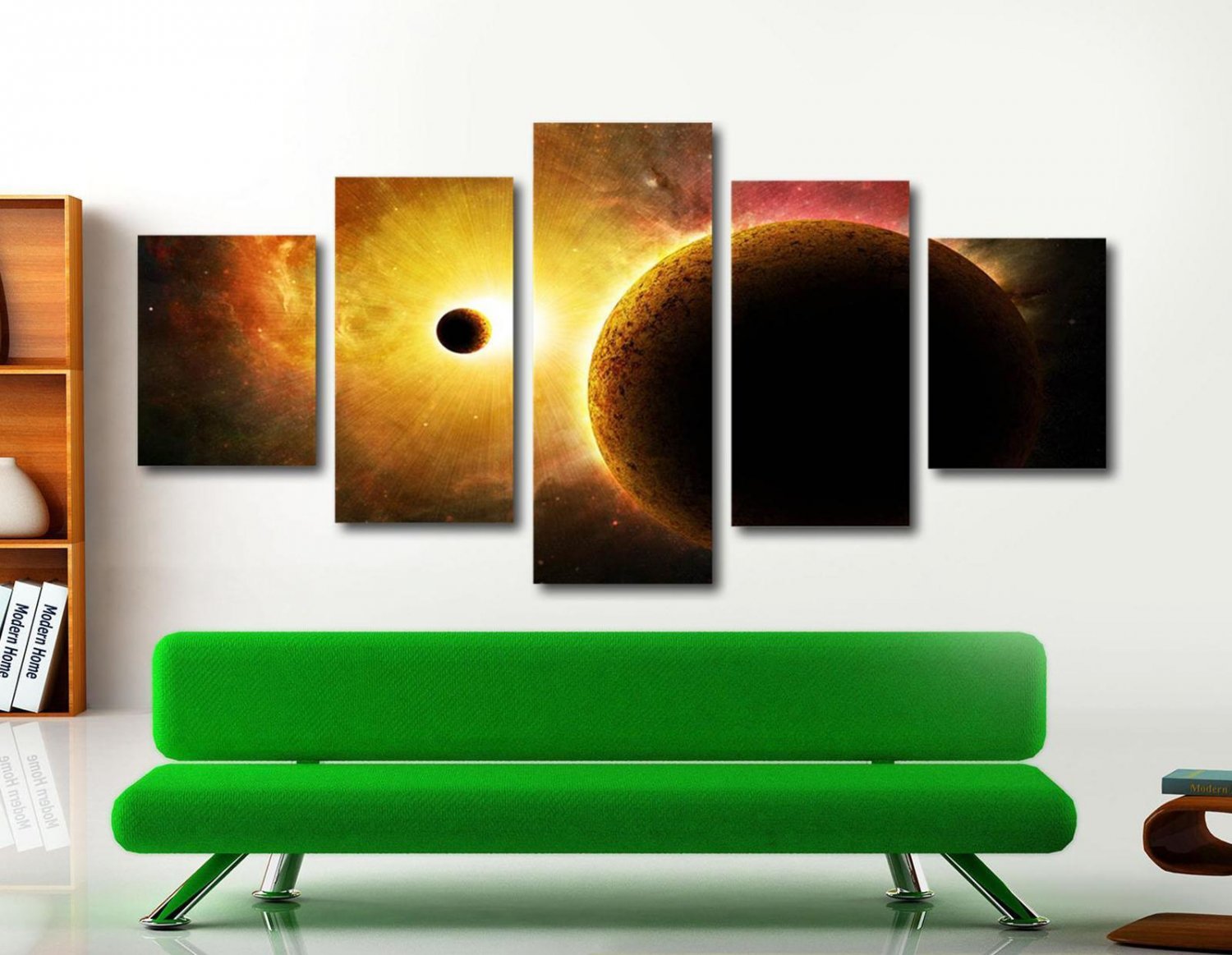 Wall Art 5 Pieces Planet Mars Painting Star War Poster Print on Canvas Giclee HD