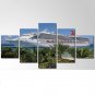 Seascape Painting Cruise Ship Poster Giclee 5 Piece Wall Art Print on Canvas HD