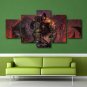 5PCS WOW Figure Wall Canvas Art Set Print Painting World of Warcraft Game Poster