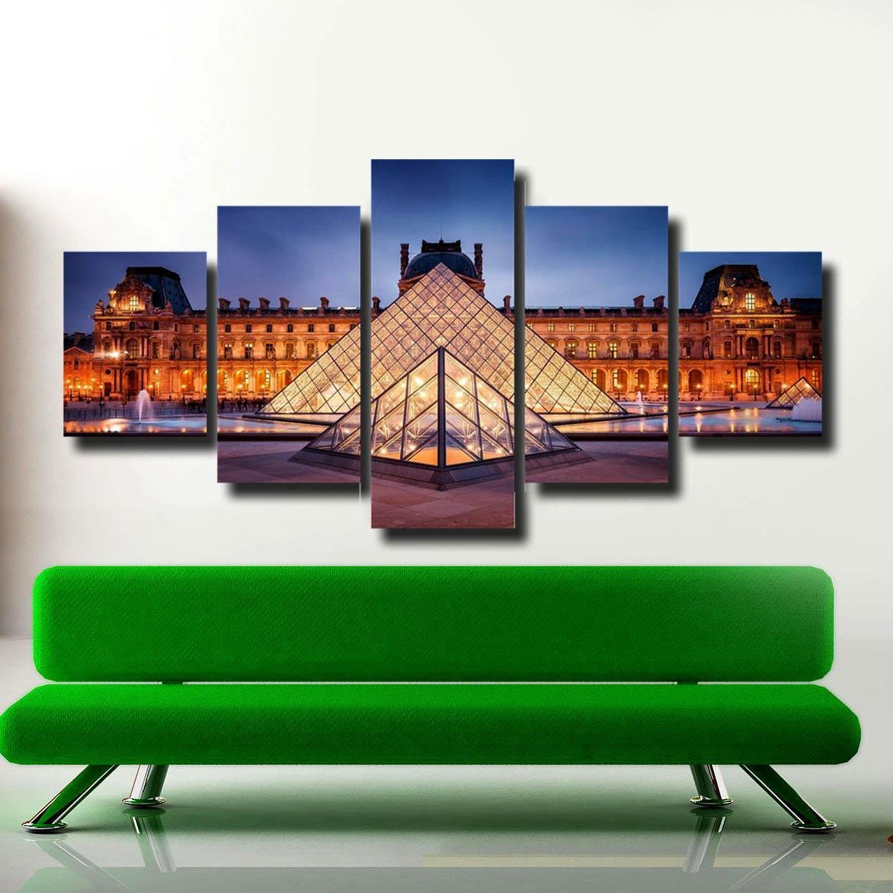 Multi 5 Panel Bedroom Wall Art Canvas Architecture Cityscape Painting Art Poster