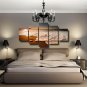 Large Seaside Art Painting Beach Scene 5 Multi Panel Canvas Wall Art Home Decor