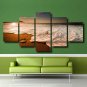 Large Seaside Art Painting Beach Scene 5 Multi Panel Canvas Wall Art Home Decor