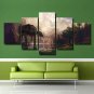 Vintage Forest Backdrop Painting Art Poster Multi 5 Panel Canvas Wall Art Decor