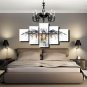 Vintage Multi 5 Panel Canvas Wall Art US Flag Bald Eagle Art Painting Decoration