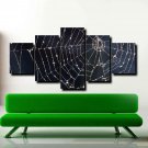 Unique Vintage Spider Web Art Poster 5 Piece Canvas Wall Art Bedroom Decoration