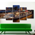 Large Cruise Ship Poster Seascape Painting Giclee 5 Piece Wall Art Print Canvas