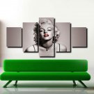 Marilyn Monroe Art 5 Piece Movie Star Poster Canvas Wall Art Bedroom Home Decor
