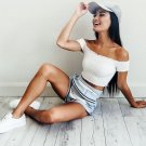 Ruffle off the shoulder
