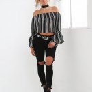 stringed vintage off the shoulder casual