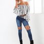 stringed vintage off the shoulder casual