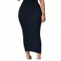 Long high waisted pencil skirt