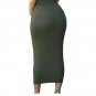 Long high waisted pencil skirt