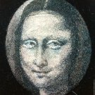 BENANDLU - Brooch pendant La Gioconda. Hand silk embroidery