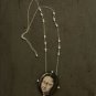 BENANDLU - Brooch pendant La Gioconda. Hand silk embroidery