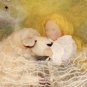 BENANDLU - Waldorf doll. Musical panel. Dolly and sheep