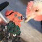 BENANDLU - Cockerel brooch with seed. Birdy as Brooch