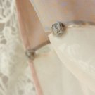 BENANDLU handmade - Tippet or scarf. Giorgio Armani silk, cotton, roses, stripes
