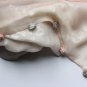 BENANDLU handmade - Tippet or scarf. Giorgio Armani silk, cotton, roses, stripes