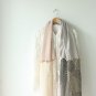BENANDLU handmade - Tippet or scarf. Giorgio Armani silk, cotton, roses, stripes