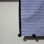 BENANDLU handmade - Tippet or scarf. Preppy style. Scarf in blue striped and flower