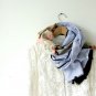 BENANDLU handmade - Tippet or scarf. Roses-stripes. Gucci cotton-silk Gucci