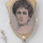 BENANDLU handmade - Brooch or pendant silk embroidery. Matilda