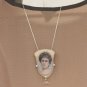 BENANDLU handmade - Brooch or pendant silk embroidery. Matilda