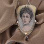 BENANDLU handmade - Brooch or pendant silk embroidery. Matilda