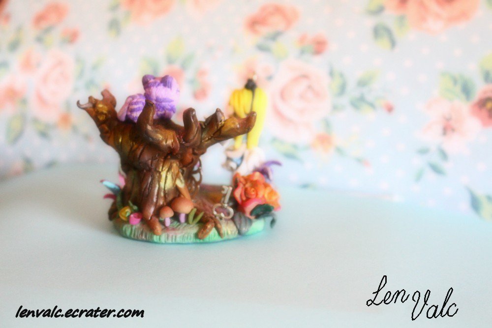 miniature alice in wonderland figurines