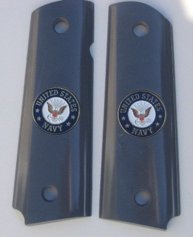 GRIPCRAFTER SLATE GREY US NAVY Colt KIMBER 1911 grips