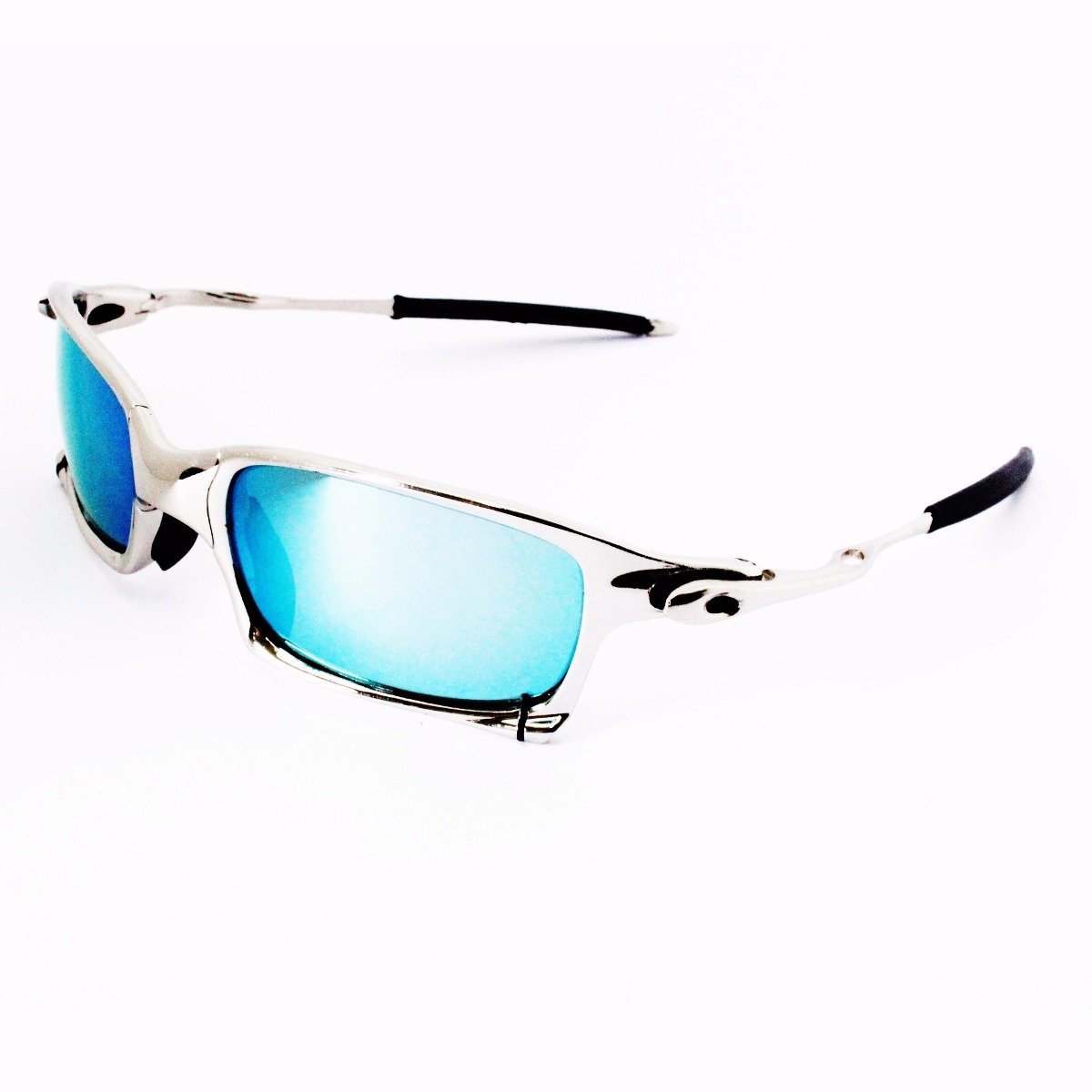 Oakley Squared Sunglasses xmetal Silver with Green