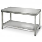 Stainless steel Work table 1,6 m x 0,6m - with basic background