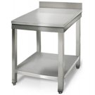 Stainless steel Work table 0,6 m X 0,6m  -with upstand