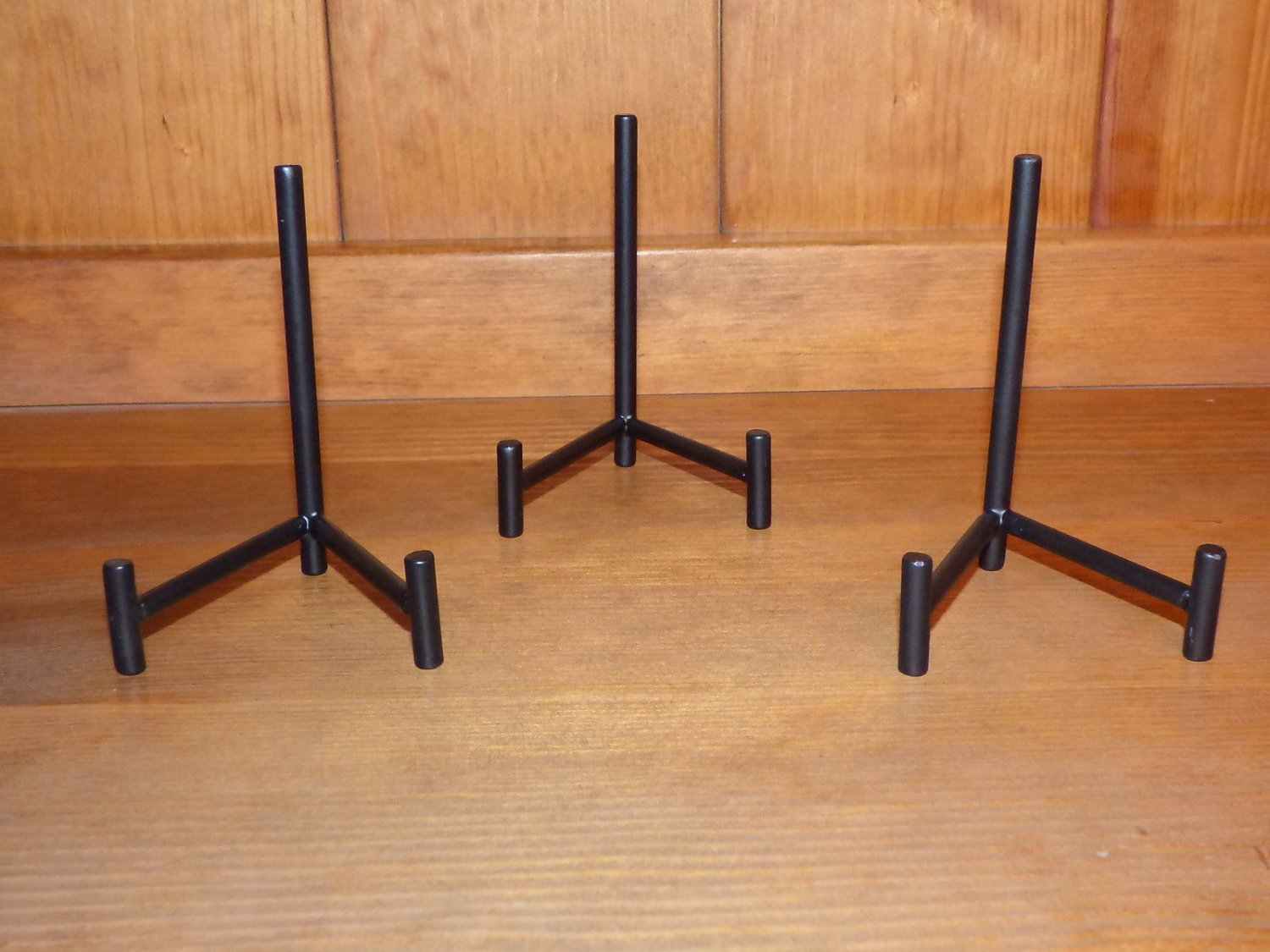 3pcs Ceramic art tile plate coaster stand display holder heavy duty