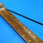 10 INCH Incense burner ash catcher for incense stick brass star inlay 2 pc's set
