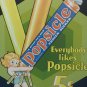 Vintage retro look collector set popsicle advertisement 2pc metal sign set S49