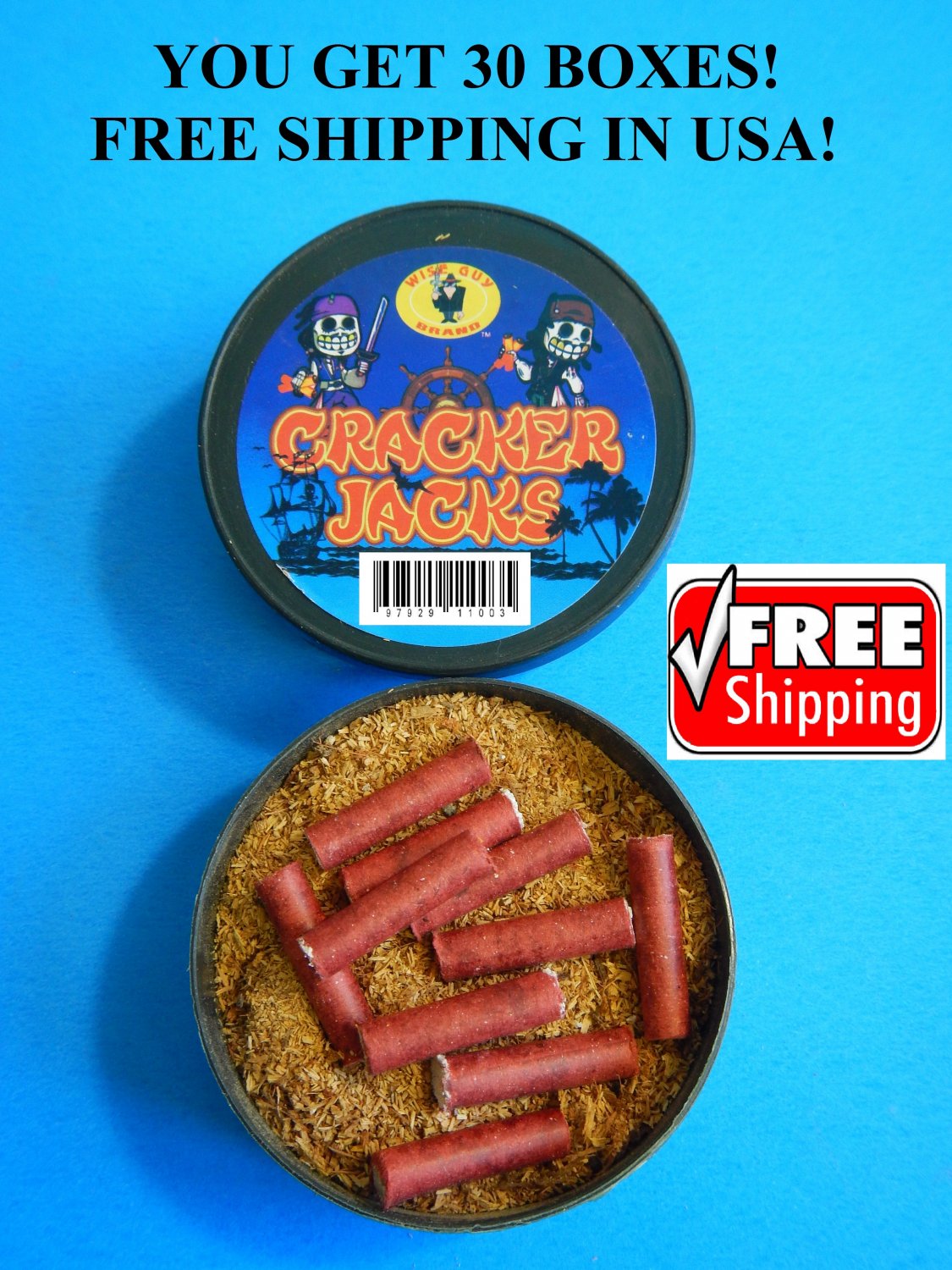 600 pc Adult Party Poppers 30 Boxes! Cracker Jacks Or Camo Mandarin LOUD Red Party Snaps FREE SHIP