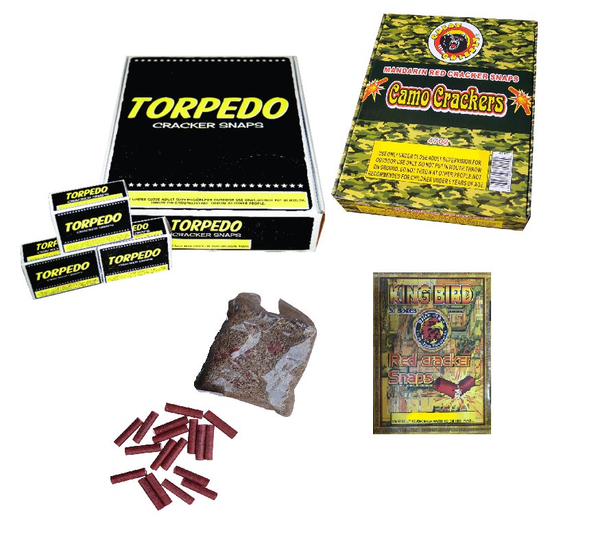 300 pc Mix Adult Party Poppers Torpedo Camo Mandarin King Bird Loud Red Snap FAST Shipping