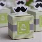 50pc shadow My little Man Mustache Baby Shower Candy Box Birthday Party Box