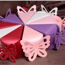 100pc white Butterfly Candy Box  Gift Boxes Wedding favor box Baby box paper box