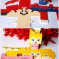 50X cartoon Super Marie Bros Princess Peach Bride Groom wedding favors candy box