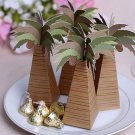 50pc coco Coconut Tree wedding favor candy box Baby shower Gift Box wedding box