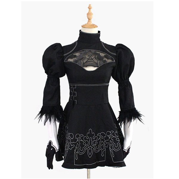 2B Cosplay Black Dress NieR Automata No.2 Type B YoRHa Cosplay Costume