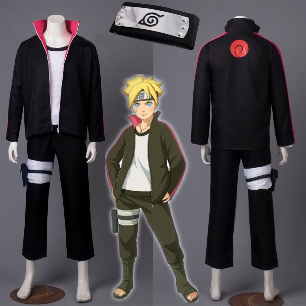 BORUTO -NARUTO THE MOVIE Naruto Uzumaki Boruto Cosplay Costume Anime Outfit