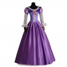 Tangle Rapunzel Princess Costume Back Laced-up Strap Party Fancy Dress Cosplay Outfit